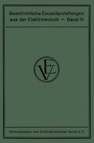 Cover image for Die Entstehung Der Internationalen Masse Der Elektrotechnik