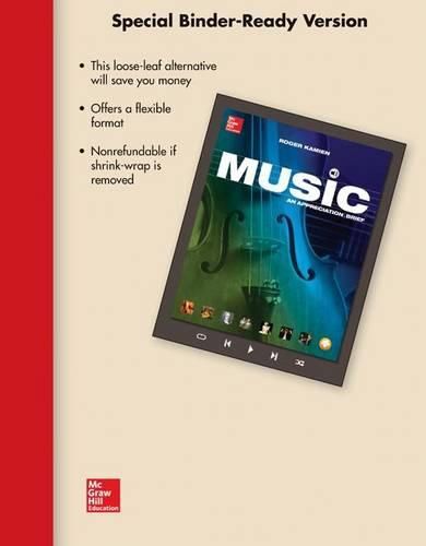 Cover image for Looseleaf Music: An Appreciation Brief with Connect Plus 1 Term Access Card