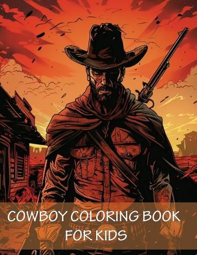 Cover image for Cowboy Coloring Book For Kids