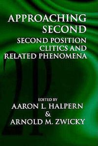 Cover image for Approaching Second: Second Position Critics and Related Phenomena