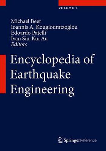 Cover image for Encyclopedia of Earthquake Engineering