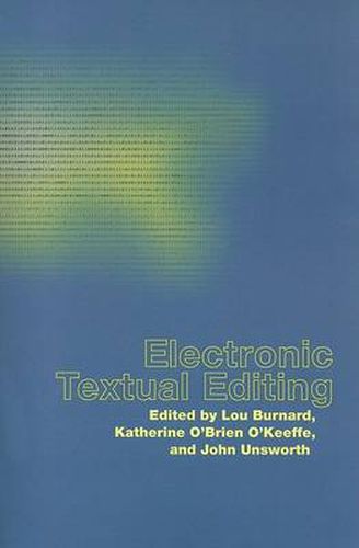 Cover image for Electronic Textual Editing