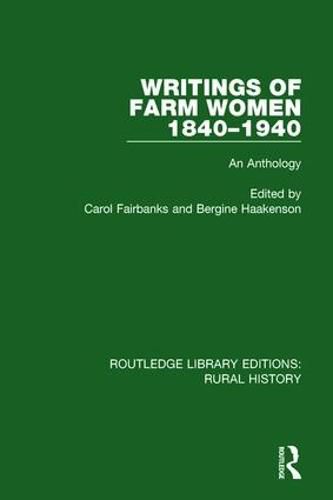 Cover image for Writings of Farm Women, 1840-1940: An Anthology