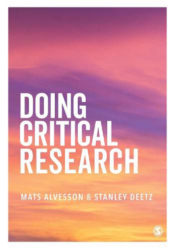 Cover image for Doing Critical Research