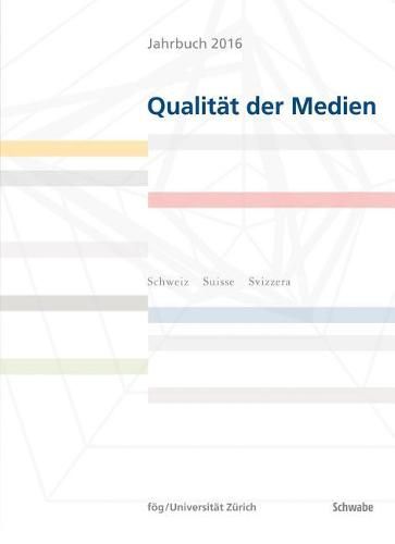 Cover image for Jahrbuch 2016 Qualitat Der Medien