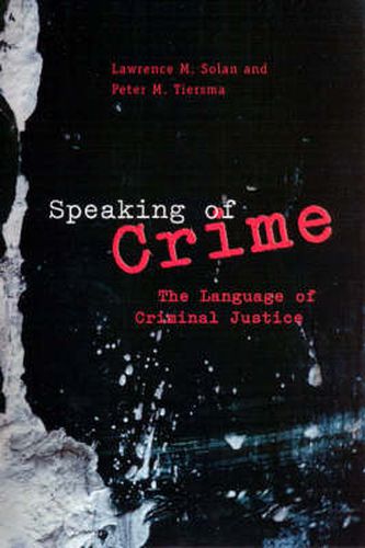 Cover image for Speaking of Crime