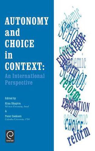 Cover image for Autonomy and Choice in Context: An International Perspective