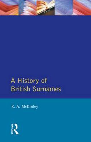 Cover image for A History of British Surnames