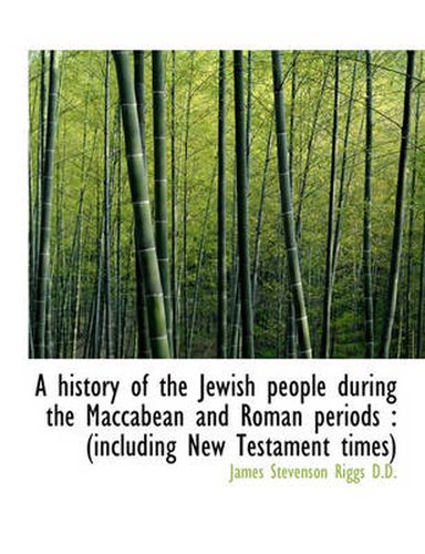 Cover image for A History of the Jewish People During the Maccabean and Roman Periods: (including New Testament Tim