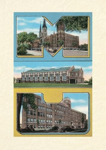 Cover image for Vintage Lined Notebook Greetings from Michigan University