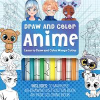 Cover image for Draw & Color Anime Kit