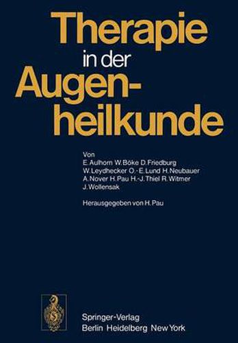 Cover image for Therapie in der Augenheilkunde