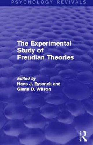 Cover image for The Experimental Study of Freudian Theories