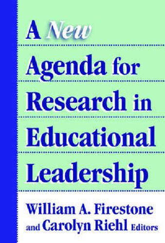 Cover image for A New Agenda for Research on Educational Leadership