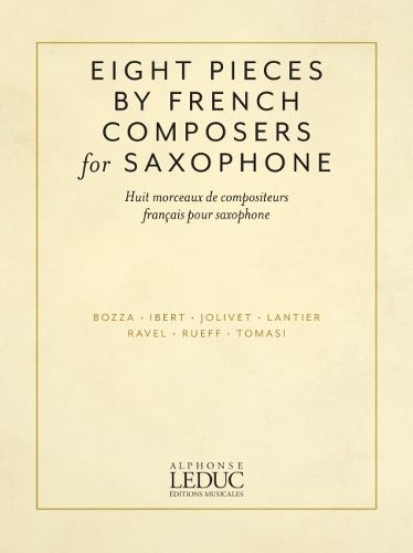 Cover image for Eight Pieces by French Composers: For Saxophone