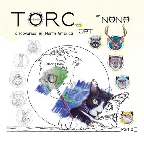 Cover image for TORC the CAT discoveries in North America Coloring Book part 2