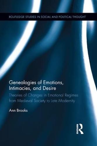 Genealogies of Emotions, Intimacies, and Desire: Theories of Changes in Emotional Regimes from Medieval Society to Late Modernity