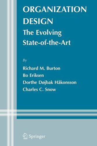 Cover image for Organization Design: The Evolving State-of-the-Art