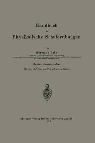 Cover image for Handbuch Fur Physikalische Schulerubungen