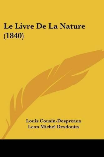 Le Livre de La Nature (1840)