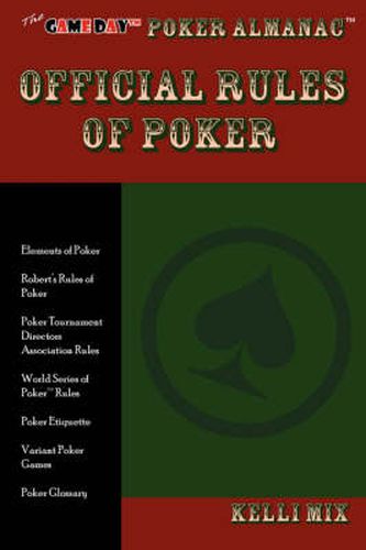 Cover image for The Game Day Poker Almanac Official Rules of Poker