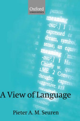 Cover image for A View of Language