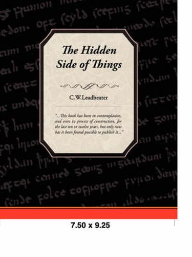 Cover image for The Hidden Side of Things