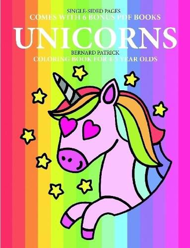 Cover image for Coloring Book for 4-5 Year Olds (Unicorns)