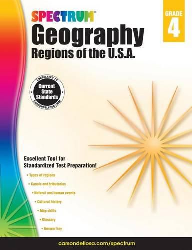 Cover image for Spectrum Geography, Grade 4: Regions of the U.S.A.