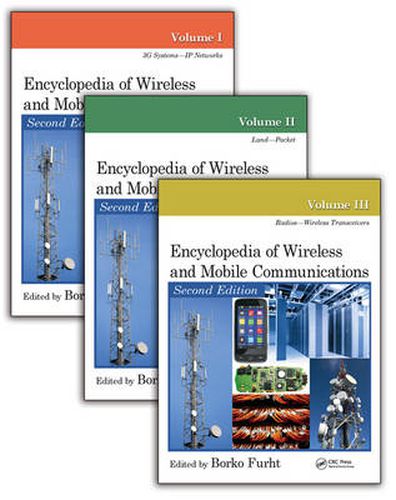 Cover image for Encyclopedia of Wireless and Mobile Communications - Three Volume Set