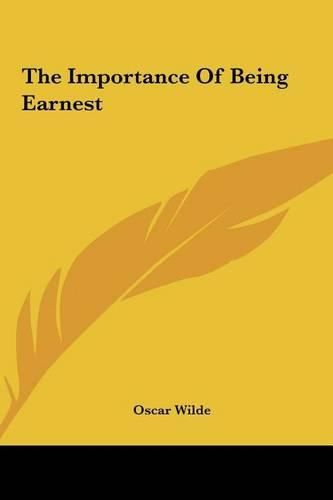 Cover image for The Importance of Being Earnest