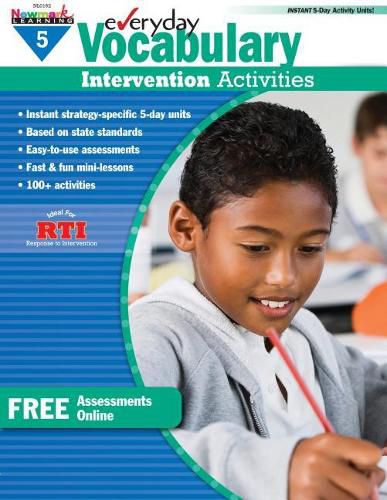 Cover image for Everyday Vocabulary Intervention Activities for Grade 5 Teacher Resource