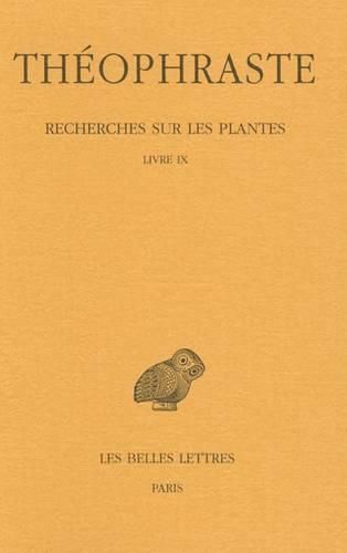 Cover image for Theophraste, Recherches Sur Les Plantes: Tome V: Livre IX