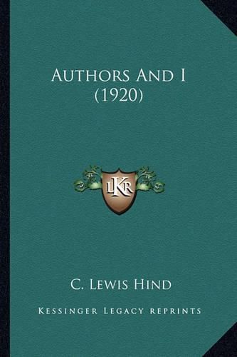 Cover image for Authors and I (1920) Authors and I (1920)