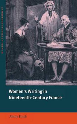 Cover image for Women's Writing in Nineteenth-Century France