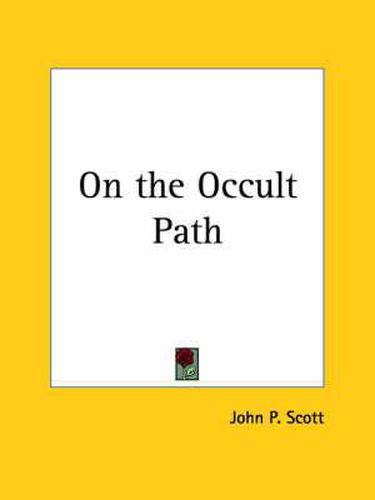 Cover image for On the Occult Path