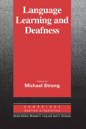 Cover image for Language Learning and Deafness