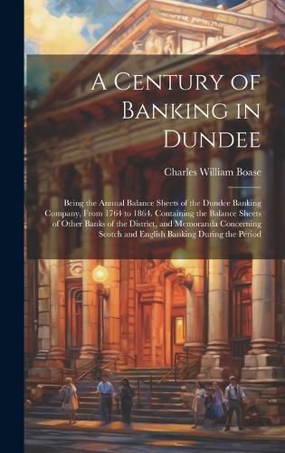 Cover image for A Century of Banking in Dundee; Being the Annual Balance Sheets of the Dundee Banking Company, From 1764 to 1864. Containing the Balance Sheets of Other Banks of the District, and Memoranda Concerning Scotch and English Banking During the Period