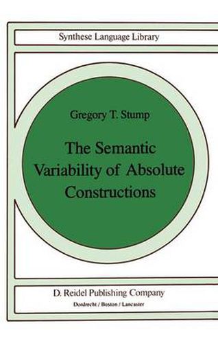 Cover image for The Semantic Variability of Absolute Constructions