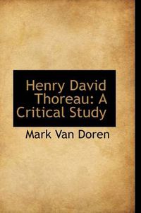 Cover image for Henry David Thoreau