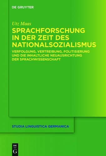 Cover image for Sprachforschung in der Zeit des Nationalsozialismus