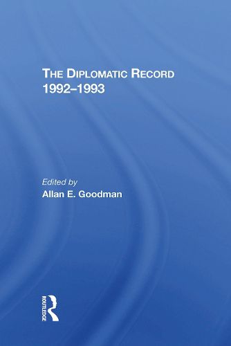 Cover image for The Diplomatic Record 19921993