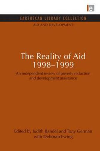 Cover image for The Reality of Aid 1998-1999: An independent review of poverty reduction and development assistance