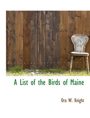 Cover image for A List of the Birds of Maine