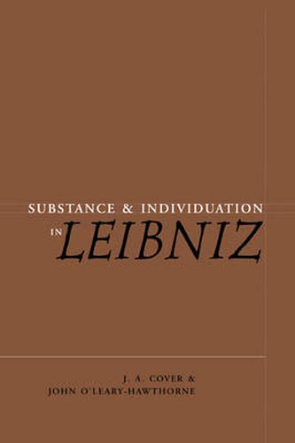 Cover image for Substance and Individuation in Leibniz