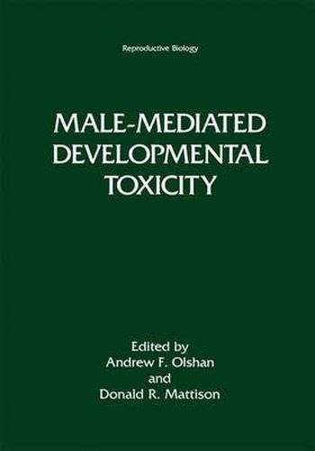 Cover image for Male-Mediated Developmental Toxicity