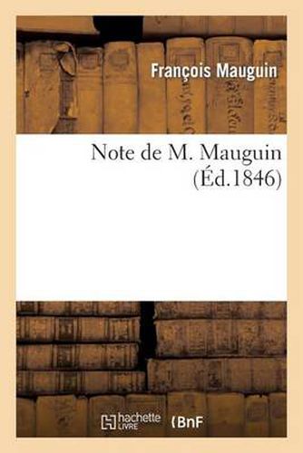 Note de M. Mauguin