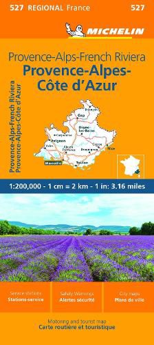 Cover image for Michelin Regional Maps: France: Provence-Alps-French Riviera Map 527