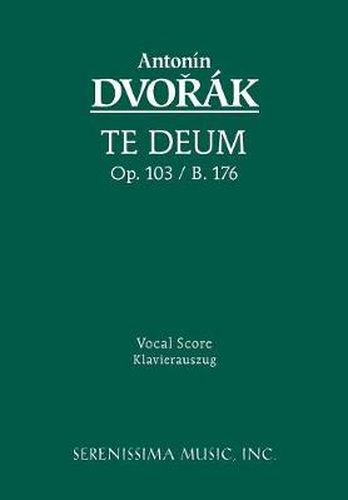 Cover image for Te Deum, Op.103: Vocal Score