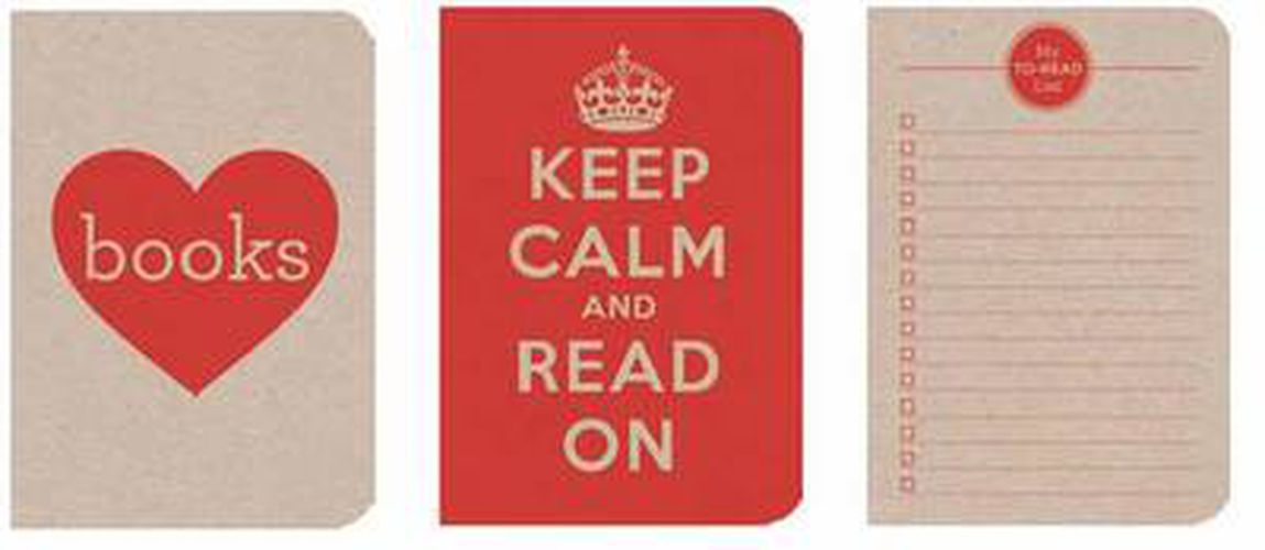 Cover image for I Love Books Eco-Friendly Notebooks: Red (3 Books Per Set)